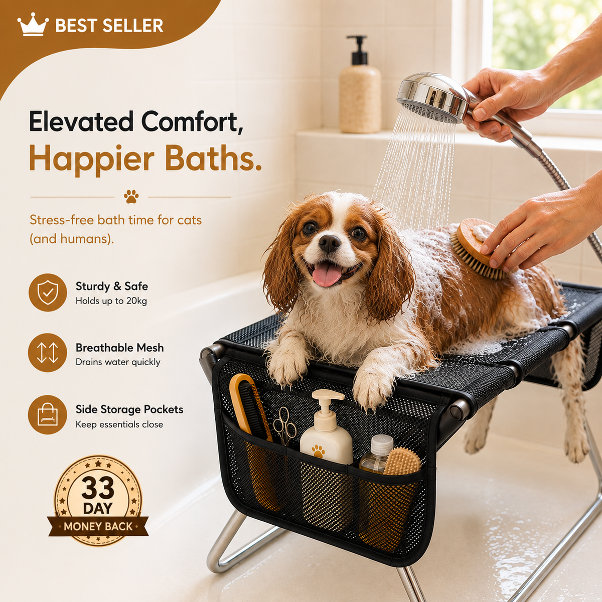 FloofBath™ Pet Bathing & Grooming Table — Upgraded Version