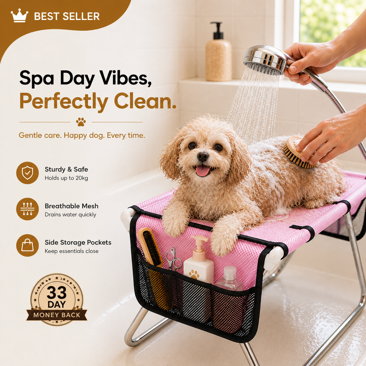 FloofBath™ Pet Bathing & Grooming Table — Upgraded Version