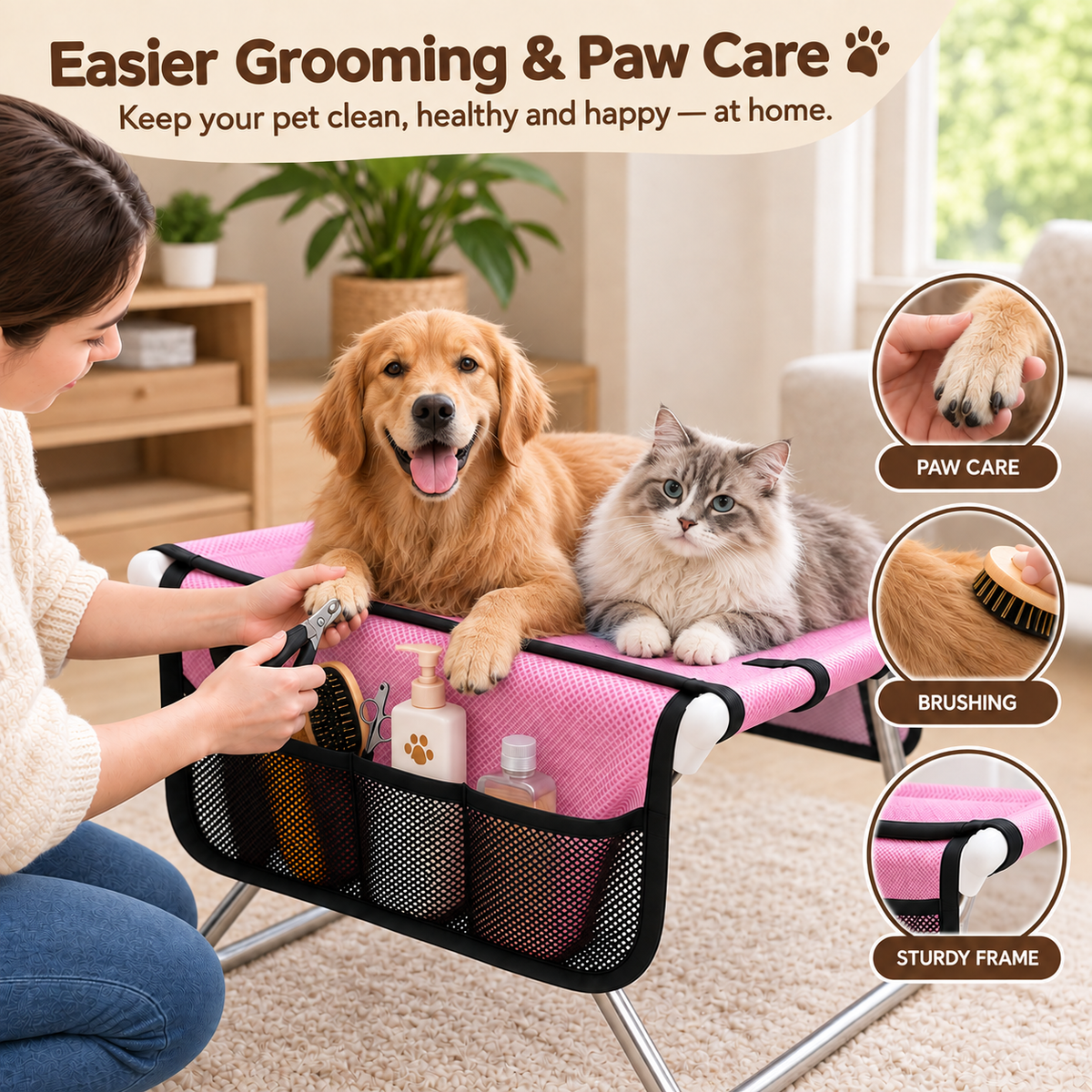 FloofBath™ Pet Bathing & Grooming Table — Upgraded Version